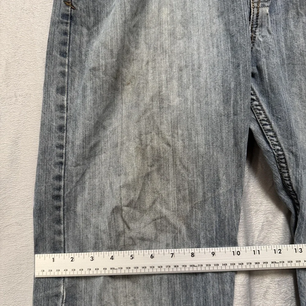 Wrangler Jeans Co Straight Fit Jeans Mens‎ 36x30 Distressed Rip Knee Workwear